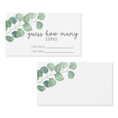 Eucalyptus - Guess how many corks bridal game Enclosure