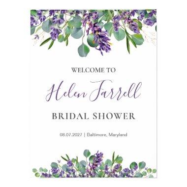 Eucalyptus Lavender Flowers  sign