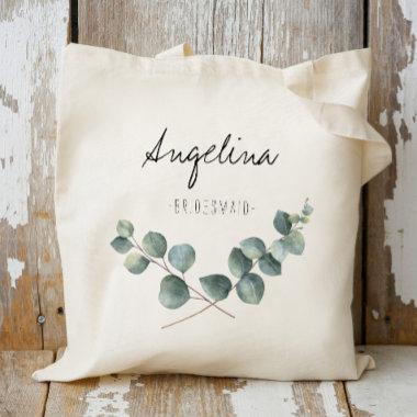 Eucalyptus leaf Bridesmaid favor Tote Bag