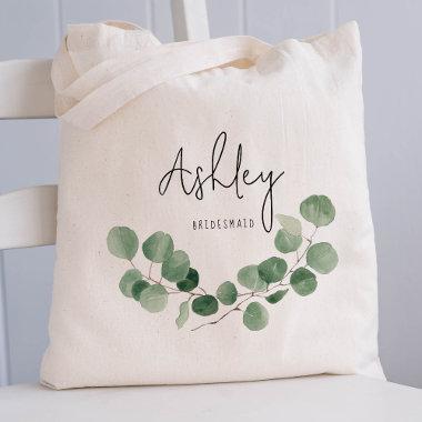 Eucalyptus leaf Wedding Bridesmaid Tote Bag