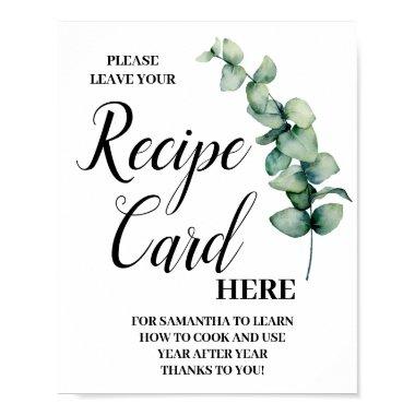 Eucalyptus Leave Recipe Invitations Here Sign