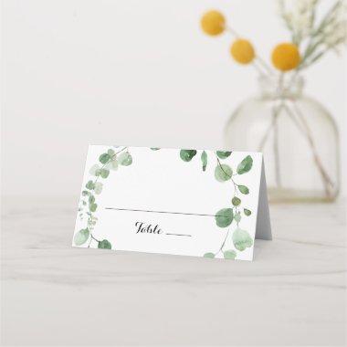 Eucalyptus Modern Calligraphy Wedding Place
