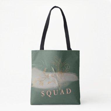 Eucalyptus Modern Greenery Abstract Bridal Shower Tote Bag