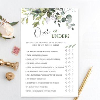 Eucalyptus Over Or Under  Game