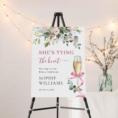Eucalyptus Pink Blush Flower  Welcome Foam Board