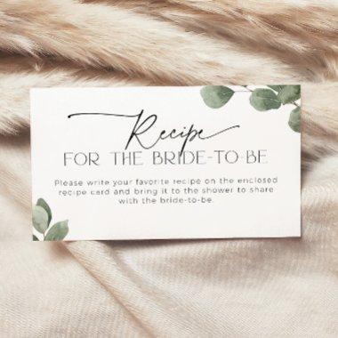 Eucalyptus Recipe for the Bride-to-be request Enclosure