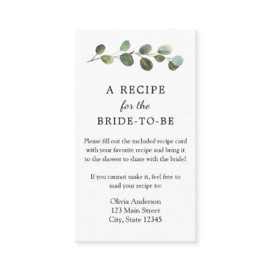Eucalyptus Recipe Request Enclosure