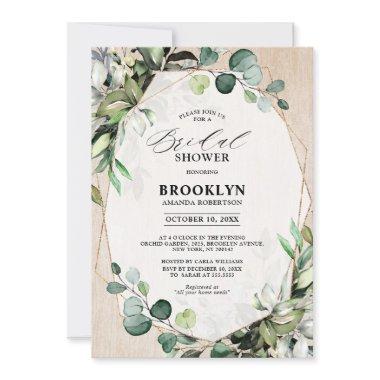 Eucalyptus Sage Greenery Geometric  I