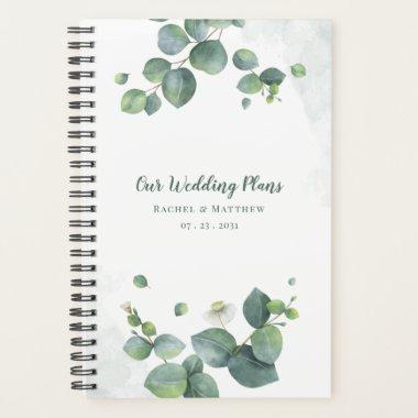 Eucalyptus Script Greenery Botanical Wedding Planner