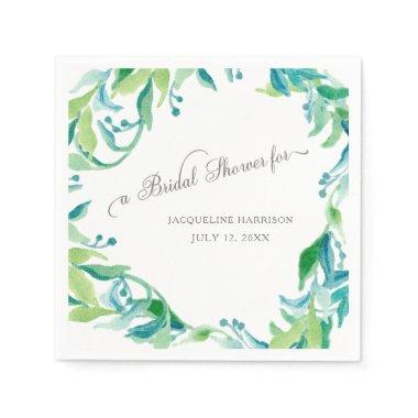 Eucalyptus Seed Leaf Laurel Wreath  Napkins