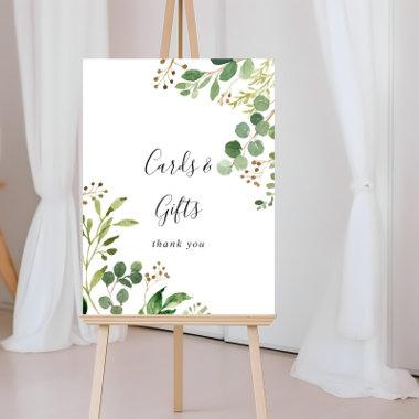 Eucalyptus Simple Floral Invitations and Gifts Sign