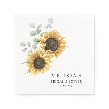 Eucalyptus Sunflower  Paper Napkins