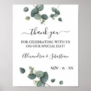 Eucalyptus thank you Invitations poster
