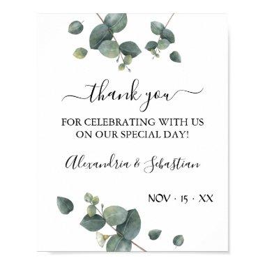 Eucalyptus thank you  poster