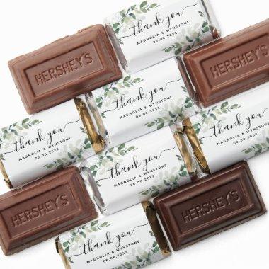 Eucalyptus Thank You Script Wedding Hershey's Miniatures