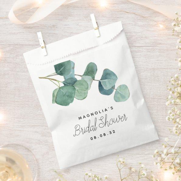 Eucalyptus Watercolor Bridal Shower Favor Bag