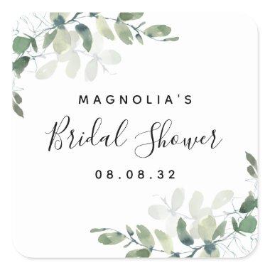Eucalyptus Watercolor  Square Sticker