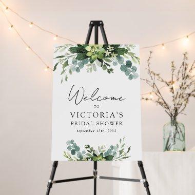 Eucalyptus Watercolor  Welcome Sign