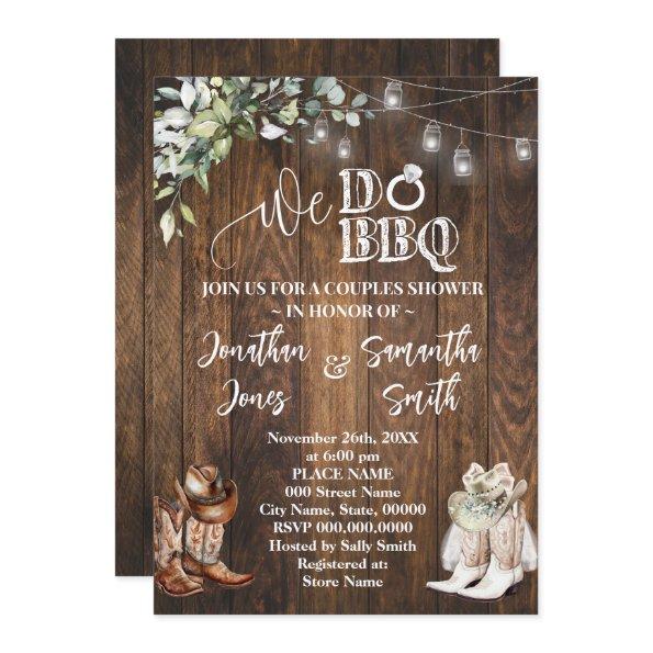 Eucalyptus Western We Do BBQ Country Couple Shower