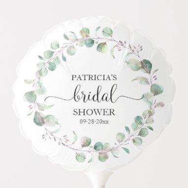 Eucalyptus Wreath Greenery Bridal Shower Balloon