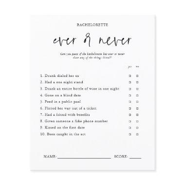 Ever or Never | Bachelorette Party Game