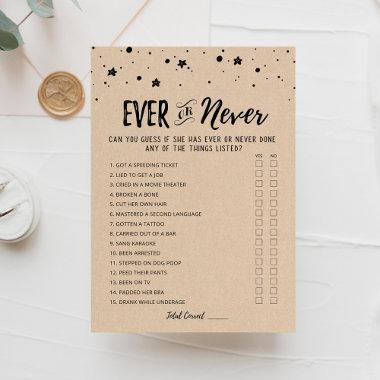 Ever or Never Editable  game