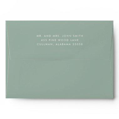 Evergreen Return Address on Back Flap Envelope