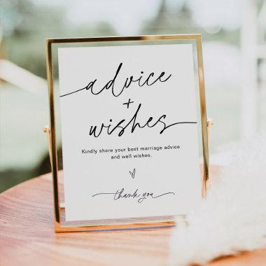 EVERLEIGH Advice And Wishes Wedding Sign