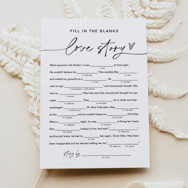 EVERLEIGH Bridal Shower Libs, Fill in the Blanks Invitations