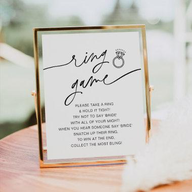 EVERLEIGH Ring Game Bridal Shower Sign