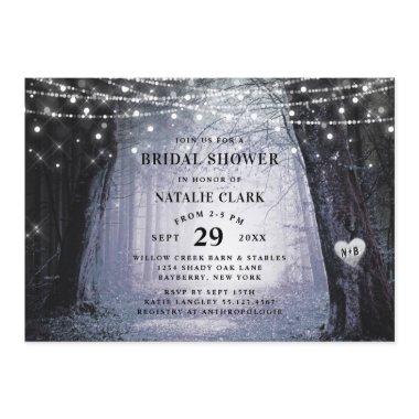 Evermore | Enchanted Forest Purple Bridal Shower Invitations