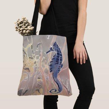 Excellent Large Seahorse tote bag by Leslie Harlow