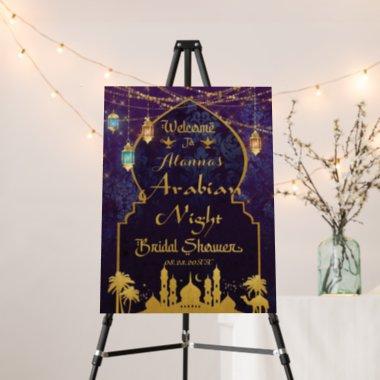Exotic Arabian Nights Lamp Bridal Shower Welcome Foam Board