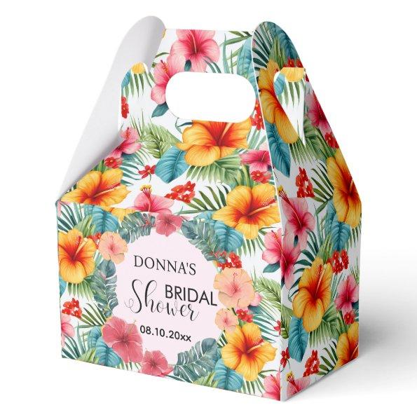 Exotic Floral Hawaiian  Favor Boxes