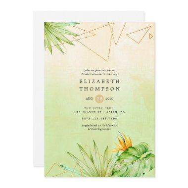 Exotic Tropical Geometric Watercolor