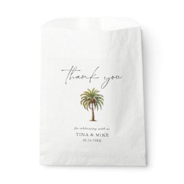 EXOTIC Tropical Palm TREE Thank You Favor Bag