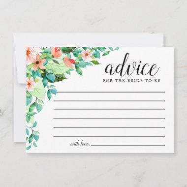 Exotic Tropical Pink Floral Words of Advice Card