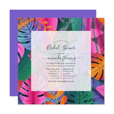 Exotic Tropical Virtual Shower Invitations