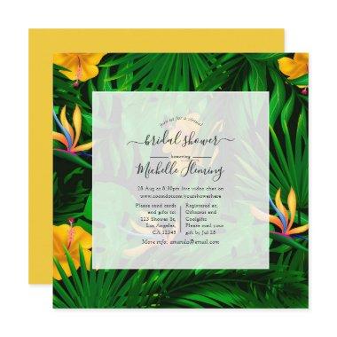 Exotic Tropical Virtual Shower Invitations