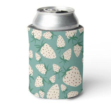 Exotic White Strawberries Sweet Colorful Fruity Can Cooler