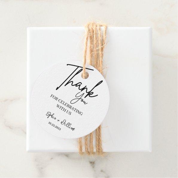 Express Your Gratitude with Elegant Wedding Thank Favor Tags