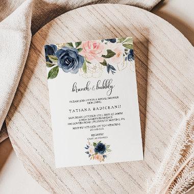 Exquisite Fall Brunch & Bubbly Bridal Shower Invitations