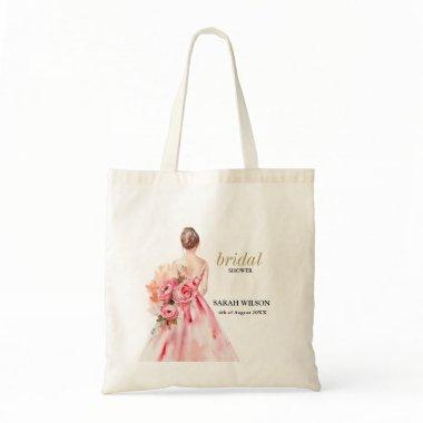 Exquisite Minimal Watercolor Wedding  Tote Bag