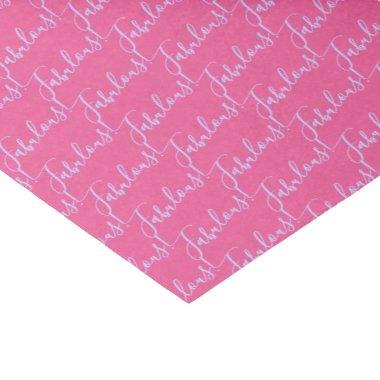 Fabulous Pink Celebration Tiara Bridal Party Tissue Paper