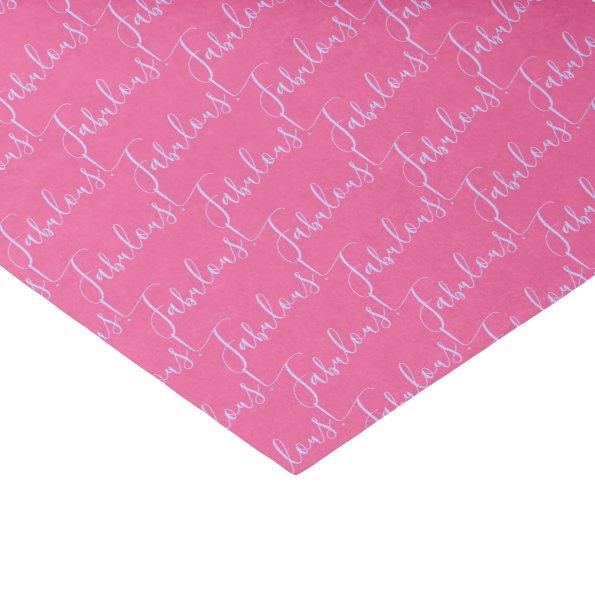 Fabulous Pink Celebration Tiara Bridal Party Tissue Paper