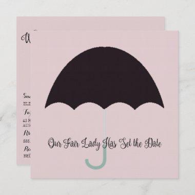 Fair Lady Baby Bridal Luncheon Shower Party Invitations