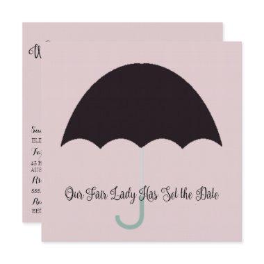 Fair Lady Baby Bridal Luncheon Shower Party Invitations