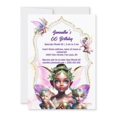 Fairy fantasy whimsical pixie princess pink girls