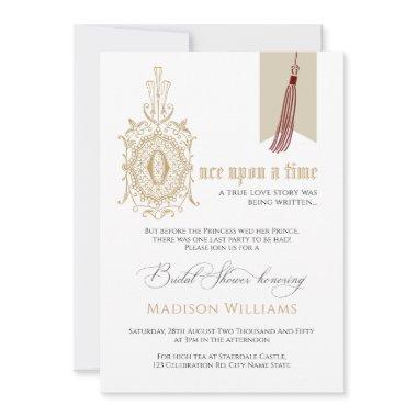 Fairy Story Book One Upon a Time Bridal Shower Invitations