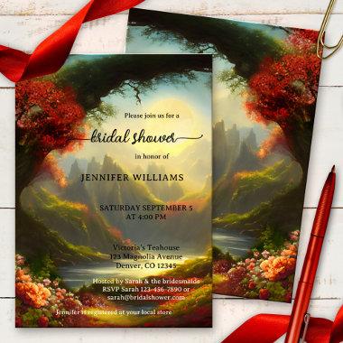 Fairy Tale Enchanted Forest Bridal Shower Invitations